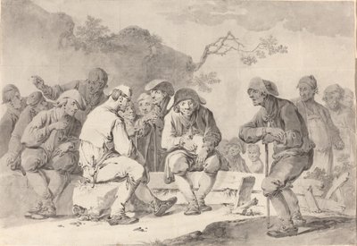 بورتريه ذاتي مع طية قطرية من Appenzell ، 1798 ((الجرافيت مع غسل رمادي) بواسطة تيبيريوس دومينيكوس ووشير